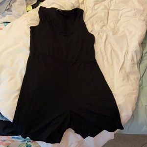 Black tank top romper